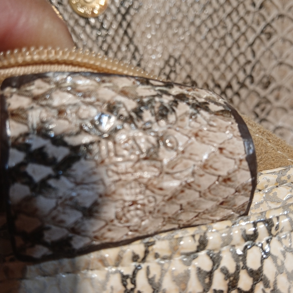 Prada Python Pattern Shoulder Bag - Tan And Cream - image 8